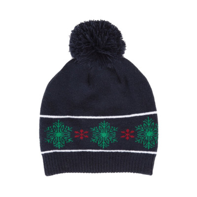 Beanie with Christmas patterns